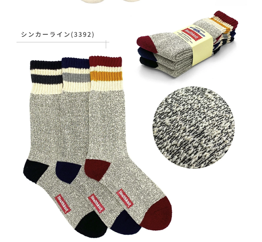 Healthknit Heavy Socks 3 Pack 粗針織長襪 三對套裝