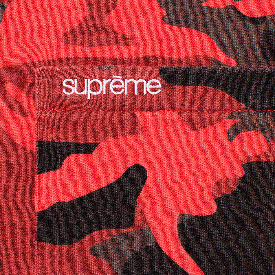 Supreme S/S Pocket Tee (SS22) Red Camo