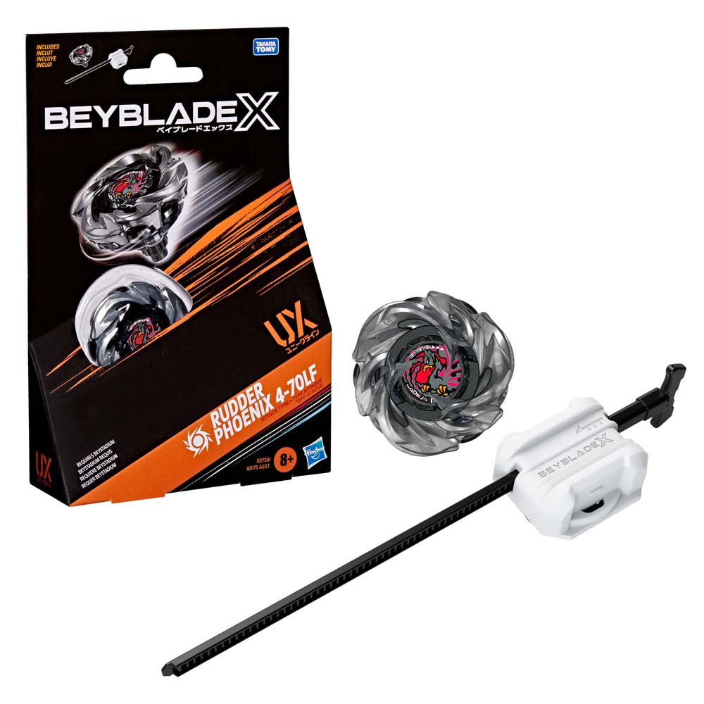 Beyblade X Rudder Phoenix 4-70LF UX Starter Pack Set  舵鳳凰 美版爆旋陀螺