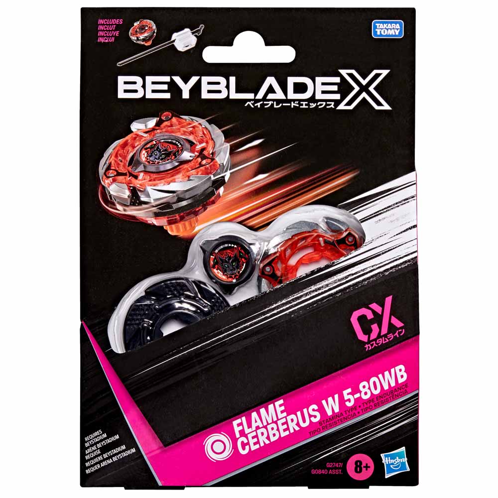 Beyblade X Flame Cerberus W 5-80WB CX Starter Pack Set  火焰地獄犬 美版爆旋陀螺