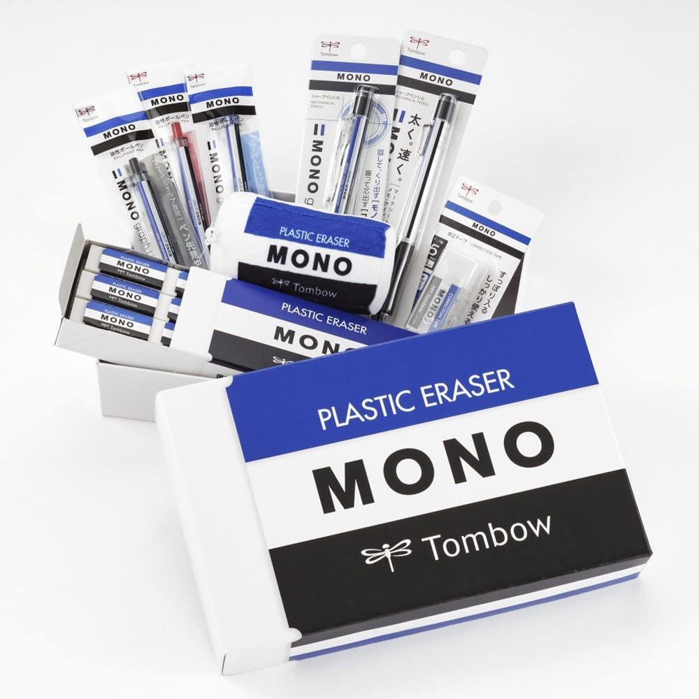 MONO 文具7件套裝 鉛筆附橡皮擦毛絨吊飾