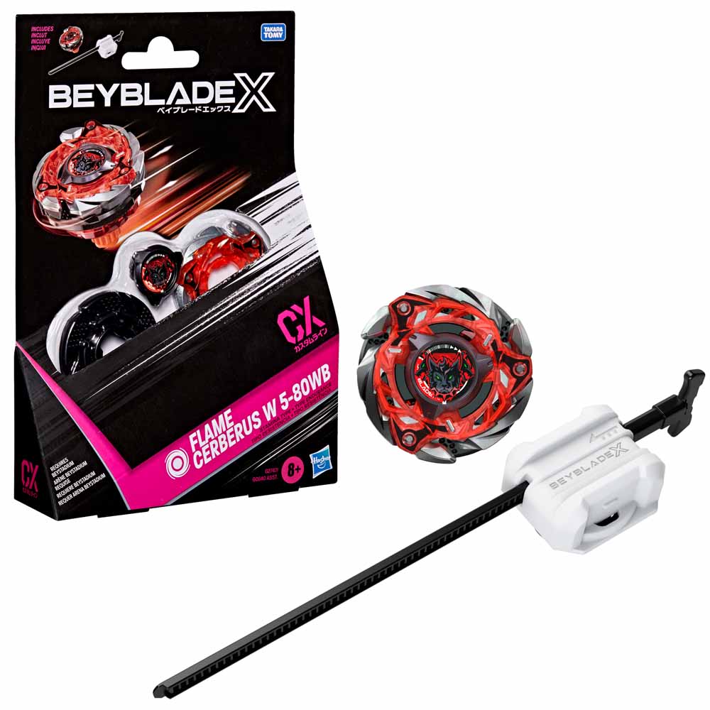 Beyblade X Flame Cerberus W 5-80WB CX Starter Pack Set  火焰地獄犬 美版爆旋陀螺